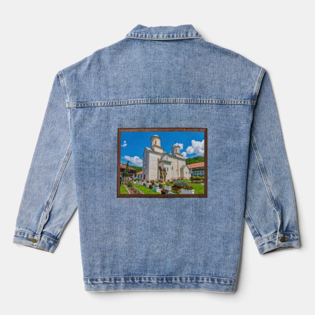 SERBIAN MONASTERIES - Mileševa Monastery 2 Denim Jacket (Back)