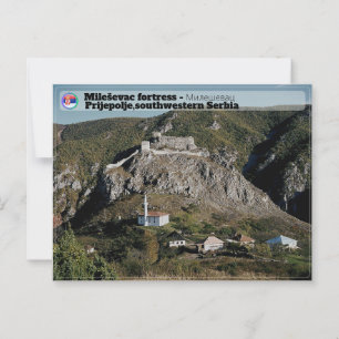 SERBIAN MONASTERIES - Mileševac Fortress Postcard