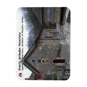 SERBIAN MONASTERIES - Nimnik orthodox Monastery 3 Magnet