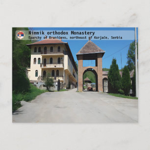 SERBIAN MONASTERIES - Nimnik orthodox Monastery 4 Postcard
