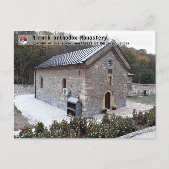 SERBIAN MONASTERIES - Nimnik orthodox Monastery Postcard (Front)