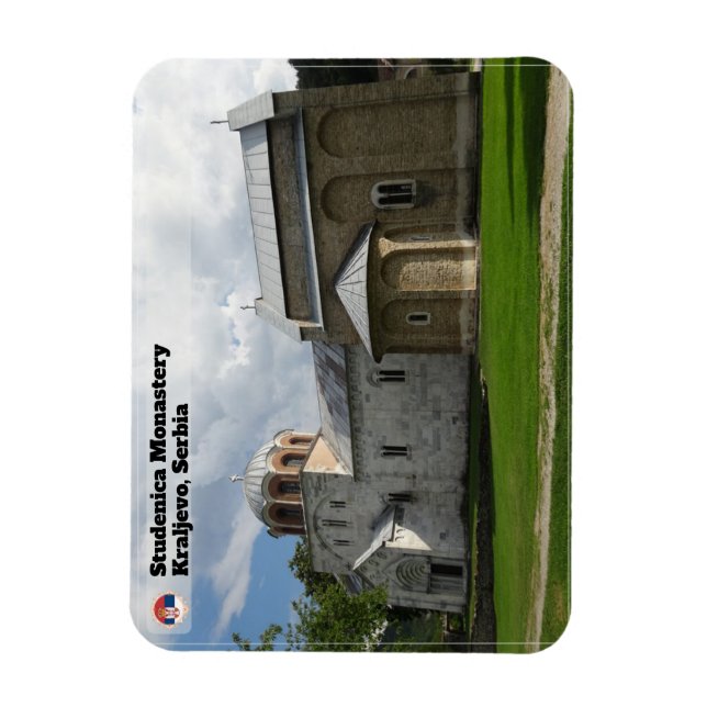 SERBIAN MONASTERIES - Studenica Monastery Magnet (Vertical)