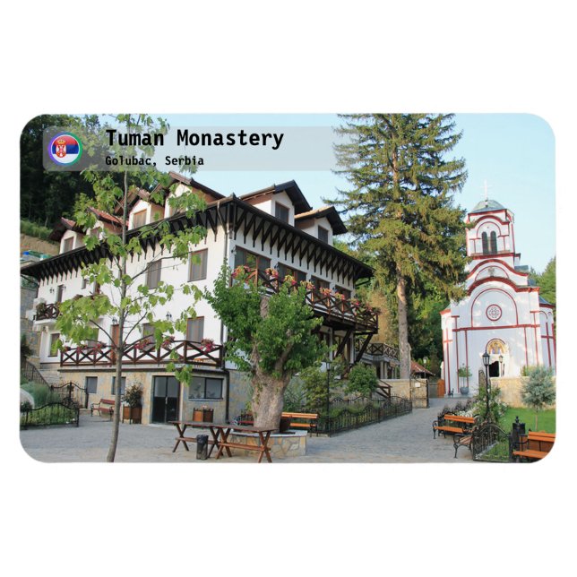 SERBIAN MONASTERIES - Tuman Monastery 1 Magnet (Horizontal)