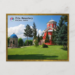 SERBIAN MONASTERIES - Žiča Monastery 2 Holiday Postcard