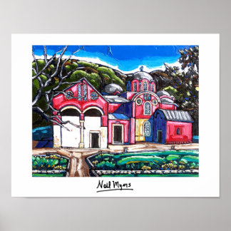 "Serbian Monestary at Pec, Kosovo" Poster