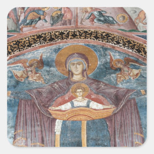 Serbian Orthodox Church, and a UNESCO site, 2 Square Sticker