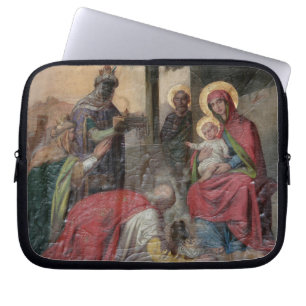 Serbian Orthodox icongraphy at Valjevo Church. - Laptop Sleeve