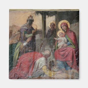 Serbian Orthodox icongraphy at Valjevo Church. - Magnet