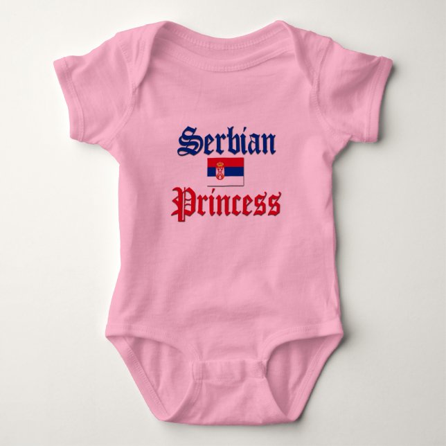 Serbian Princess Baby Bodysuit (Front)
