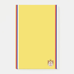 Serbian stripe flag post-it notes