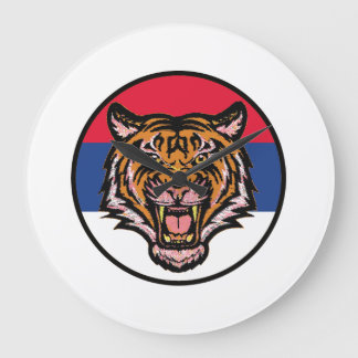 Serbian Tiger Clock