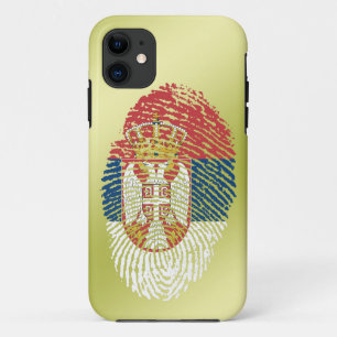 Serbian touch fingerprint flag iPhone 11 case