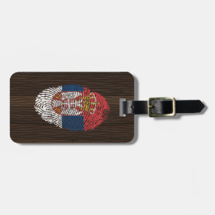Serbian touch fingerprint flag luggage tag