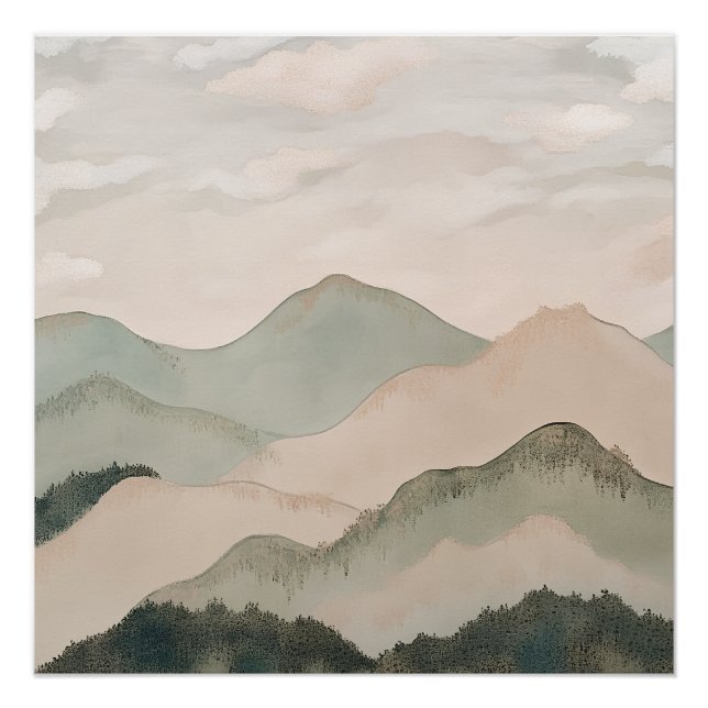 Serein Mountains Poster (Front)
