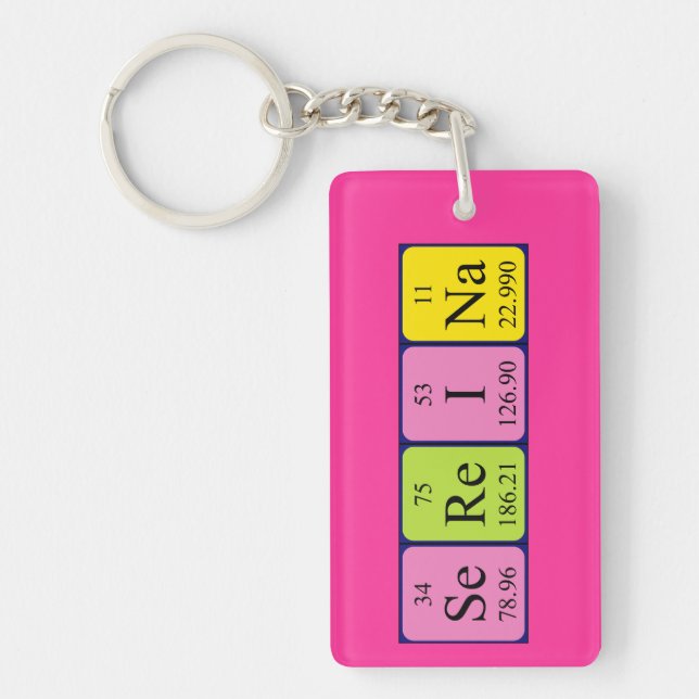 Sereina periodic table name keyring (Front)