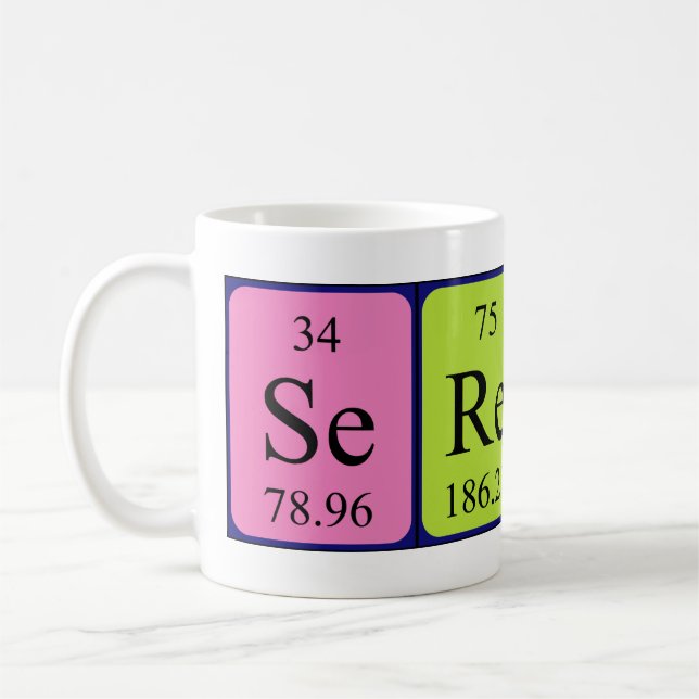 Sereina periodic table name mug (Left)