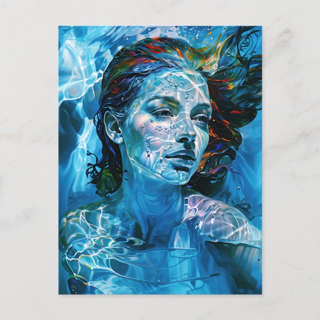 “Serelis” – Serenity in Aqua Harmony     Postcard (Front)