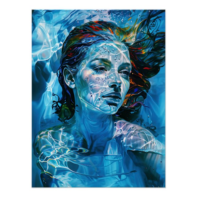 “Serelis” – Serenity in Aqua Harmony     Poster (Front)