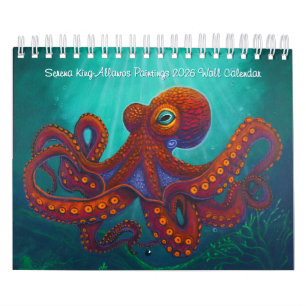 Serena King-Allawos Paintings 2026 Wall Calendar
