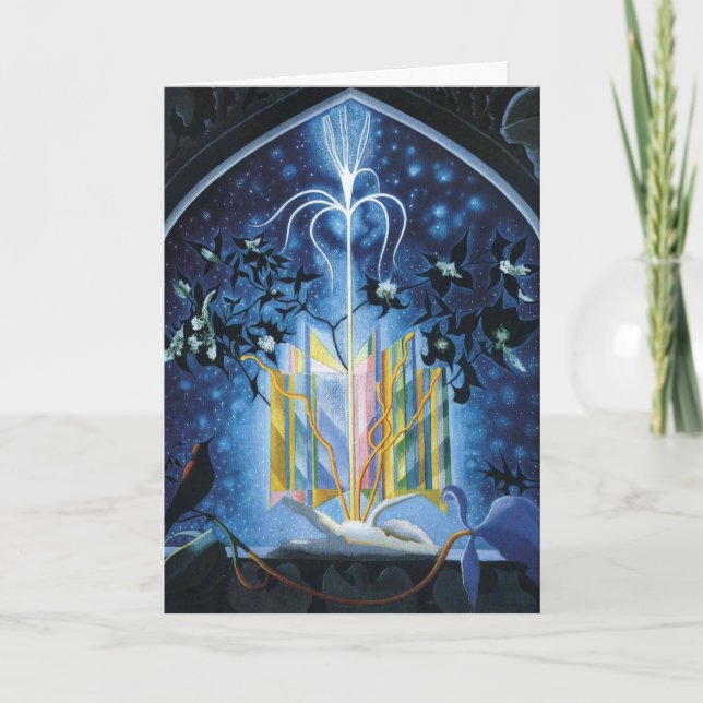 "Serenade, a Christmas Fantasy" by Joseph Stella Card (Front)