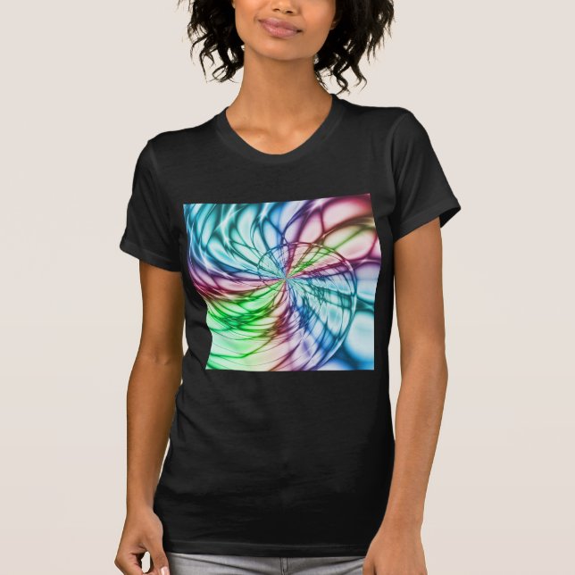 Serendipity | Multicolor Fractal Art T-Shirt (Front)