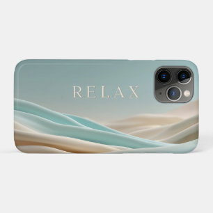 Serene Abstract Background with "Relax" Text iPhone 11 Pro Case