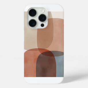 Serene Abstract Geometric Print iPhone 15 Pro Case