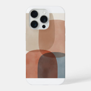 Serene Abstract Geometric Print iPhone 15 Pro Case