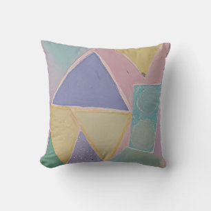 Serene Abstracts: A Pastel Dream Cushion