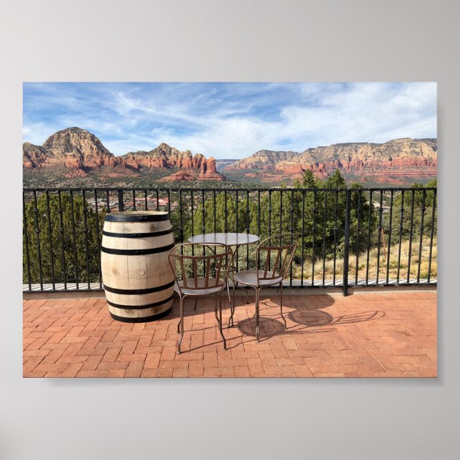 Serene Arizona Mountain Landscape Poster (Front)