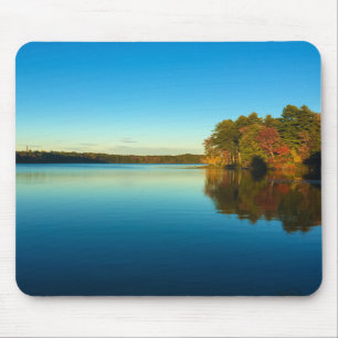 Serene Autumn Lake Mouse Pad