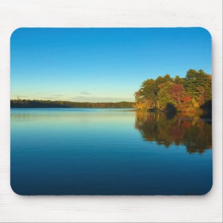 Serene Autumn Lake Mouse Pad