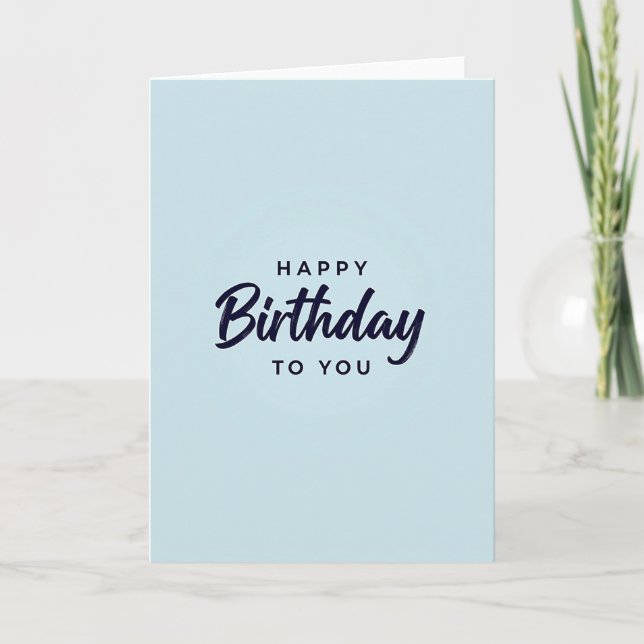 Serene Birthday Card (Front)