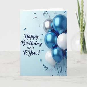 Serene Birthday Sphere Card
