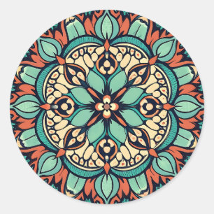 Serene Bloom Classic Round Sticker