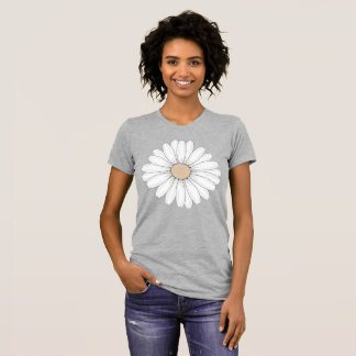 Serene Bloom: Delicate Fine Line Botanical Art T-Shirt