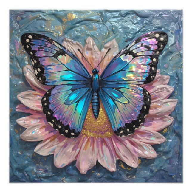 Serene Bloom Immersed in Rich Color Photo Print (Front)