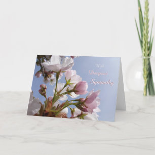 Serene Blossoms Sympathy Greeting Card