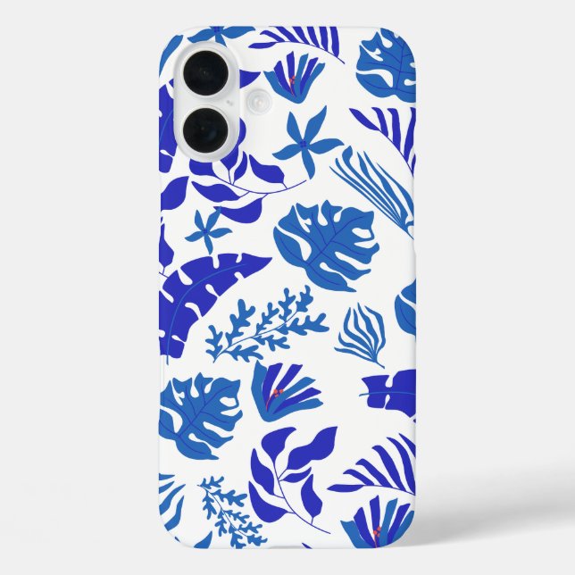 Serene Blue Forest Bloom Case-Mate iPhone Case (Back)