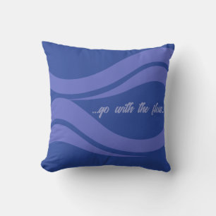 Serene Blue "Go with the Flow" Cushion