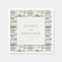 Serene Blue Grey Geometric Peaks