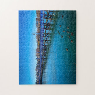 Serene Blue Pier Puzzle