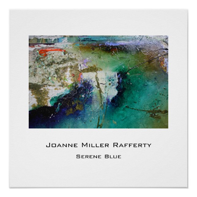 Serene Blue Poster (Front)