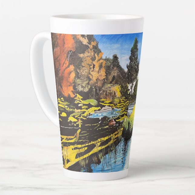 Serene Brook, by Gary Poling  Latte Mug (Left Angle)