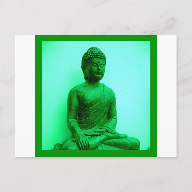 Serene Buddha meditating Postcard (Front)