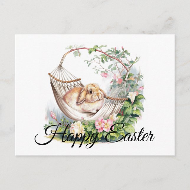 Serene Bunny Retreat  Postcard (Front)