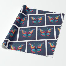Serene Butterfly Wrapping Paper