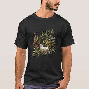 Serene Cat Amongst Wildflower Blossoms T-Shirt
