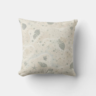 Serene Coastal Tidepool Cushion