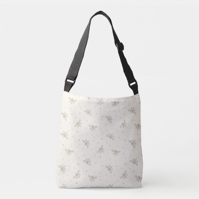 Serene Dragonflies Crossbody Bag (Front)